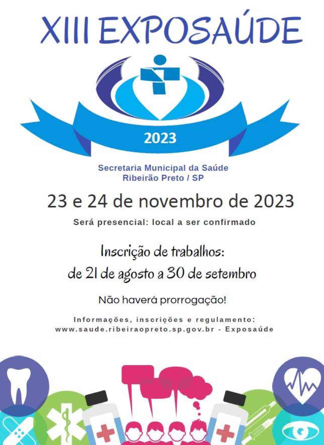 Evento que tem objetivo de identificar experiências bem sucedidas na saúde pública, acontecerá nos dias 23 e 24 de novembro de 2023