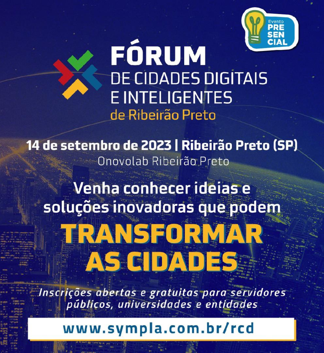 Ribeirão Preto receberá Fórum de Cidades Digitais e Inteligentes