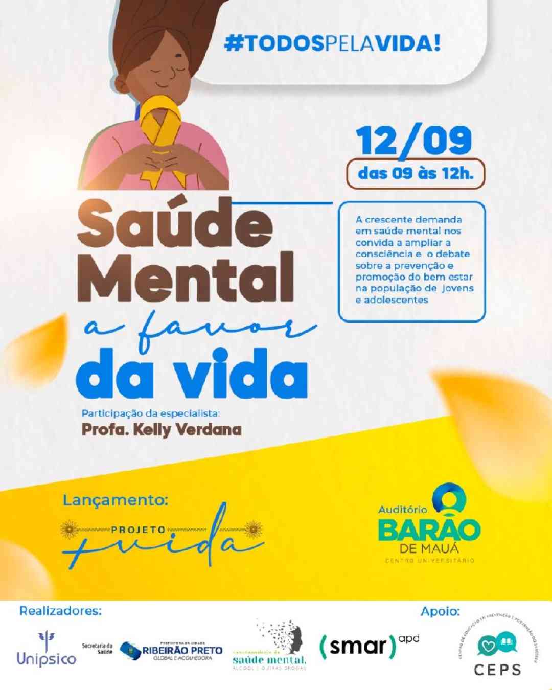 Ação tem como objetivo promover a saúde mental e bem estar entre jovens do 6º ao 9º ano do ensino fundamental