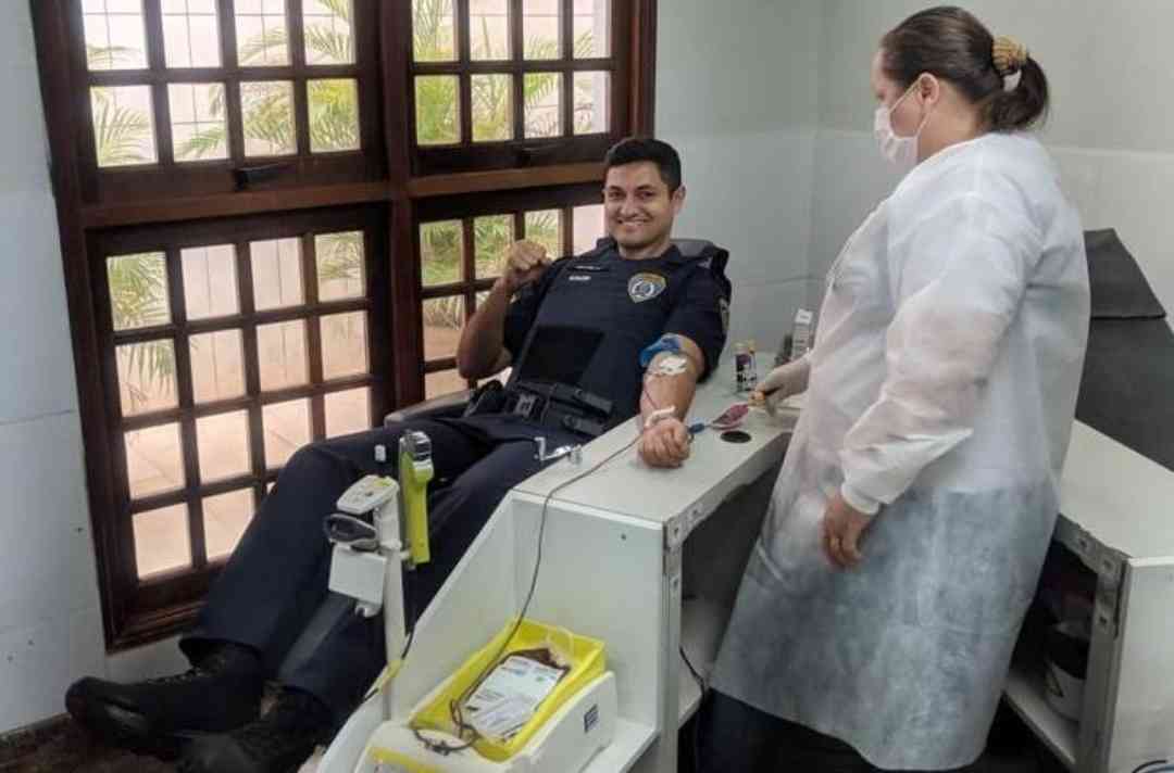 Quarenta oficiais da Guarda realizaram doação na manhã desta quinta, 14 de agosto