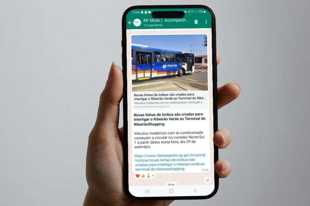Criação do canal visa facilitar o acesso às atualizações sobre o trânsito e transporte urbano em Ribeirão Preto