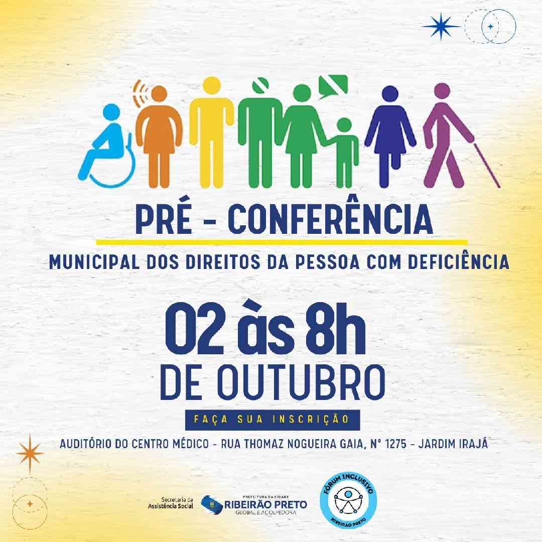 As inscrições podem ser feitas até o dia 29 de setembro às 17h ou até atingir o limite de 100 primeiras pessoas