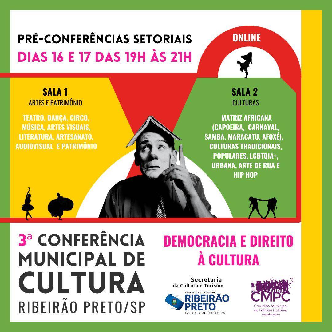 Cultura promove pré-conferência setorial nesta terça-feira