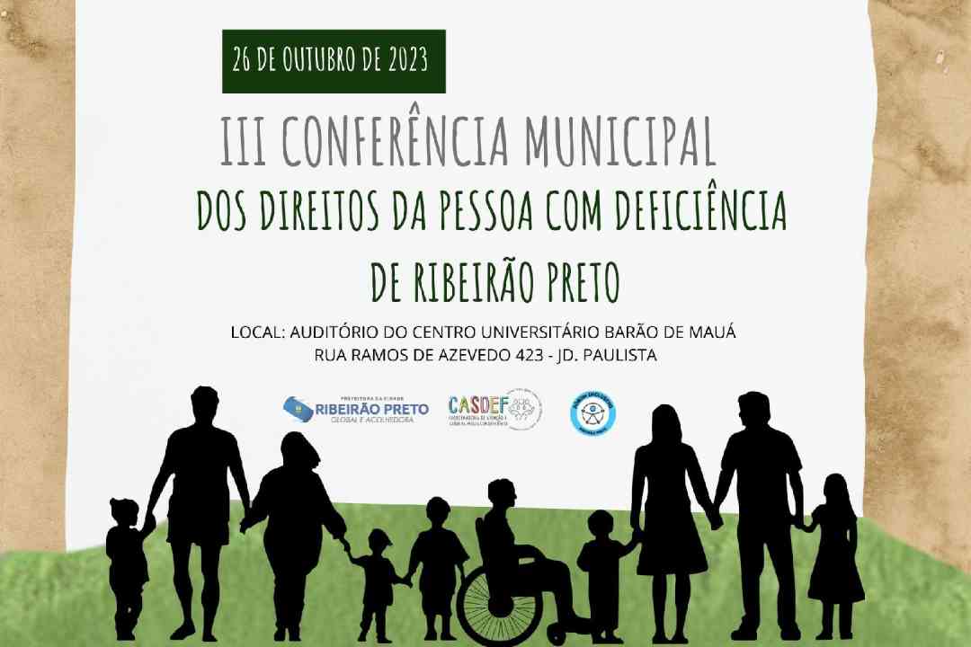 O tema deste ano será o “Cenário Atual e Futuro: A Implementação dos Direitos da Pessoa Com Deficiência”.