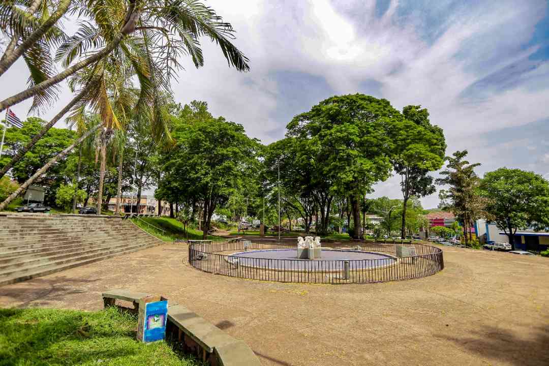 A praça Barão do Rio Branco compõe o projeto do plano de revitalização do centro de Bonfim Paulista