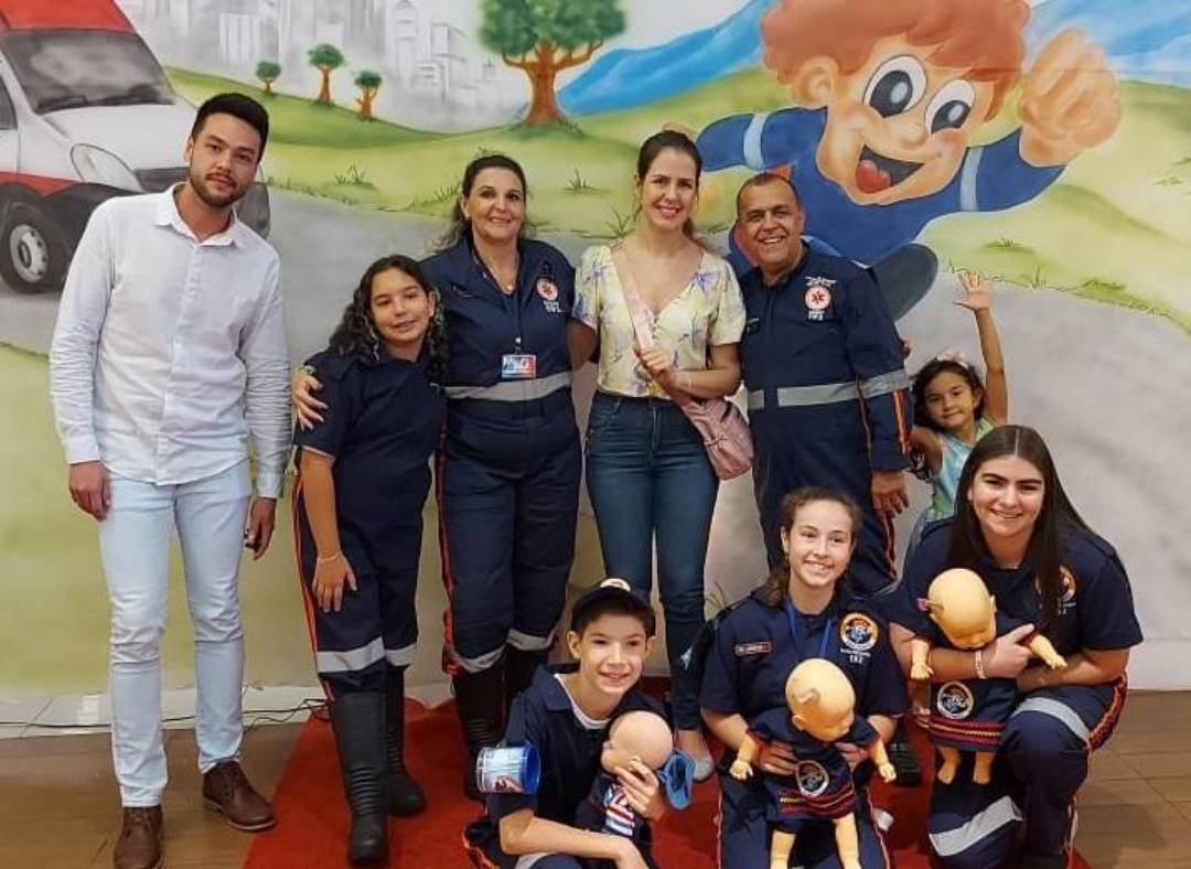 Projeto Samuzinho promove simulação de socorro no Novo Shopping