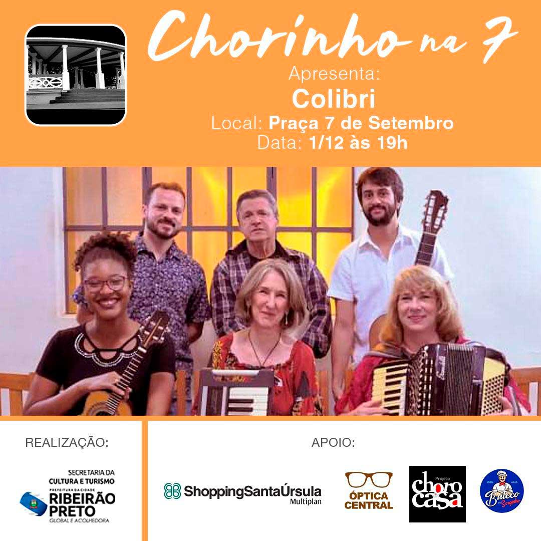 Grupo Colibri se apresenta no “Chorinho na 7”