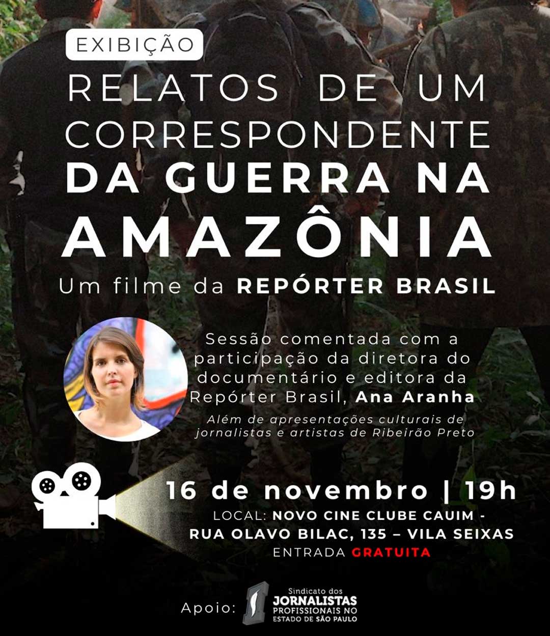Ribeirão Preto recebe novas sessões de filme sobre Dom Phillips e desafios da cobertura jornalística na Amazônia