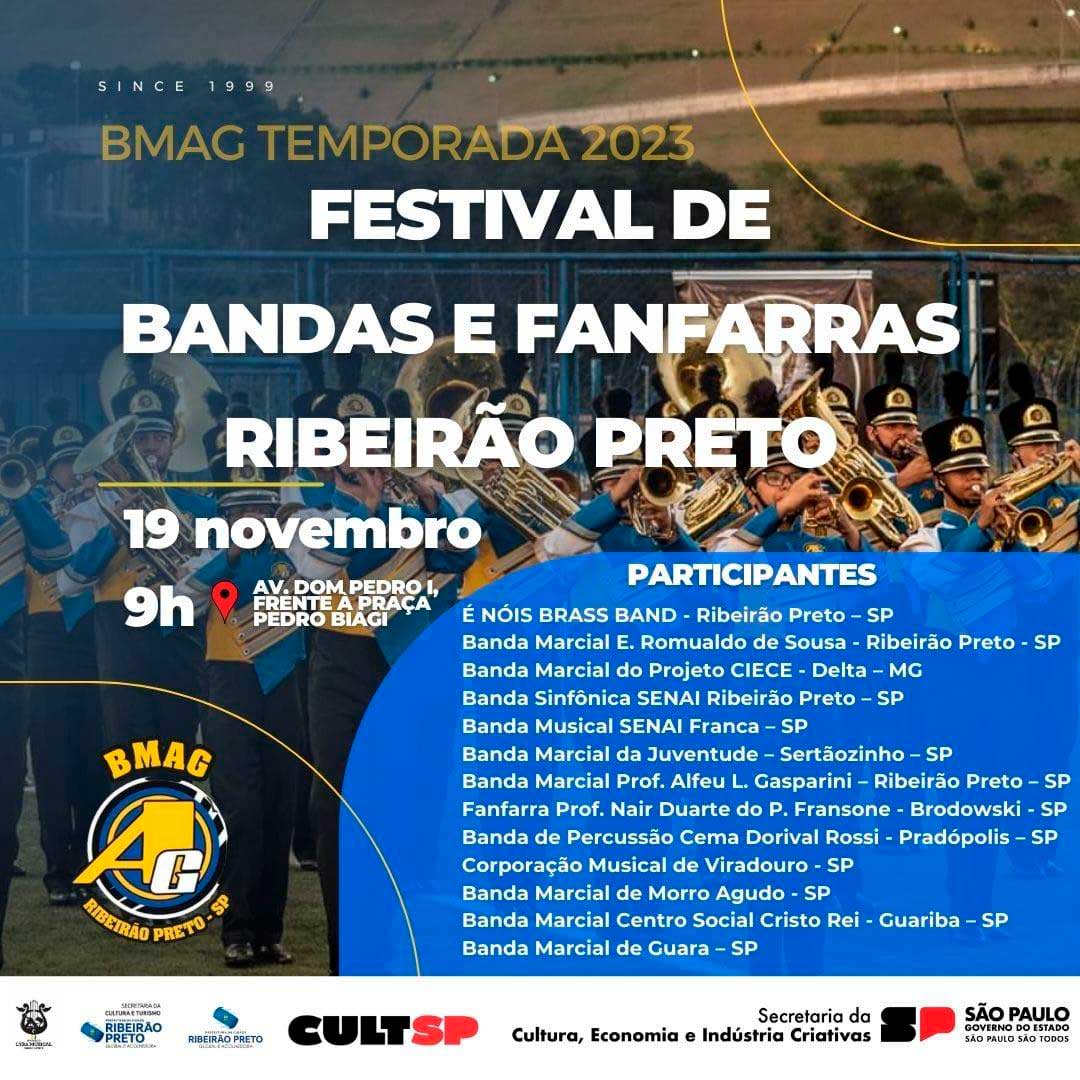 Ribeirão retoma o tradicional Festival de Bandas e Fanfarras neste final de semana