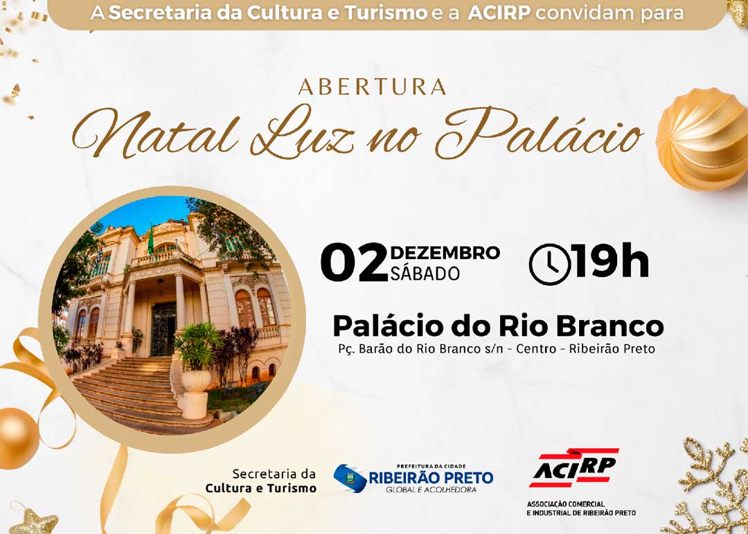 Palácio do Rio Branco participa do Natal Luz 2023