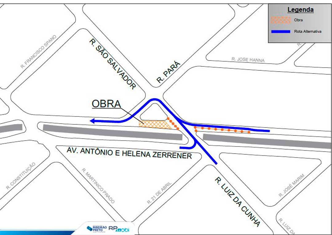 Trecho da avenida Antônio e Helena Zerrener tem interdição total