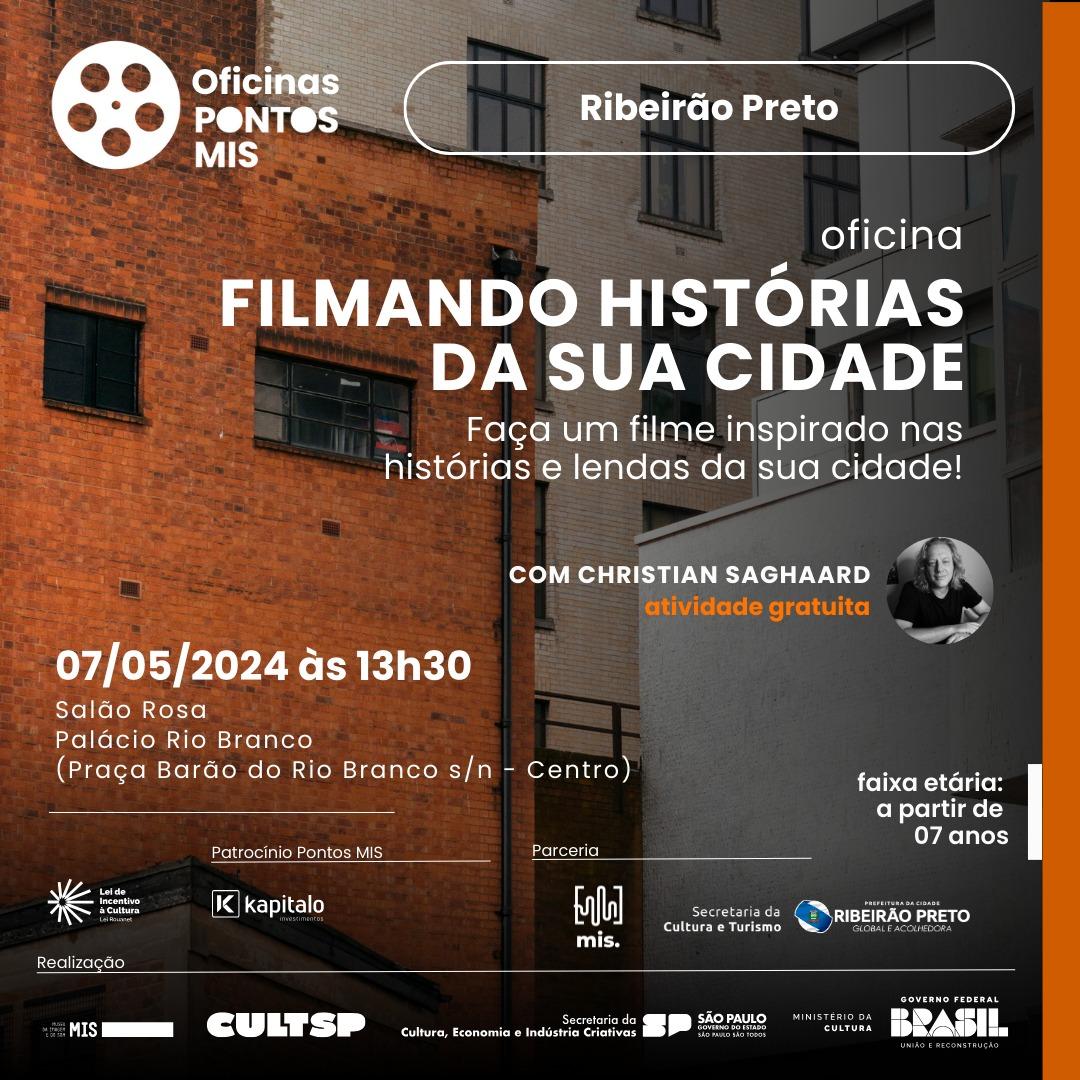 Palácio Rio Branco recebe oficina audiovisual “Filmando Histórias da Sua Cidade”
