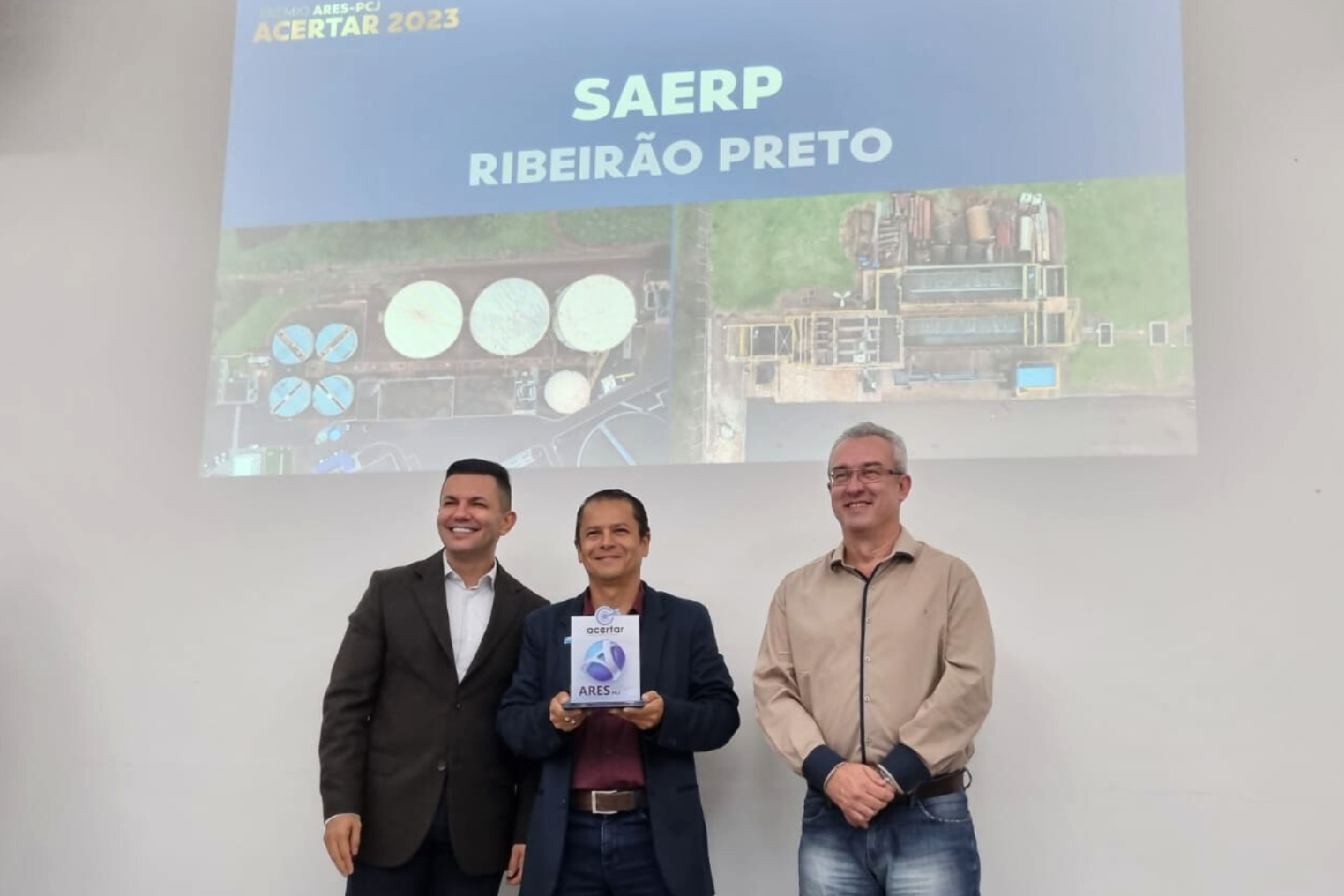 Saerp recebe prêmio ACERTAR TOP-10 melhores municípios com gestão de saneamento básico de qualidade