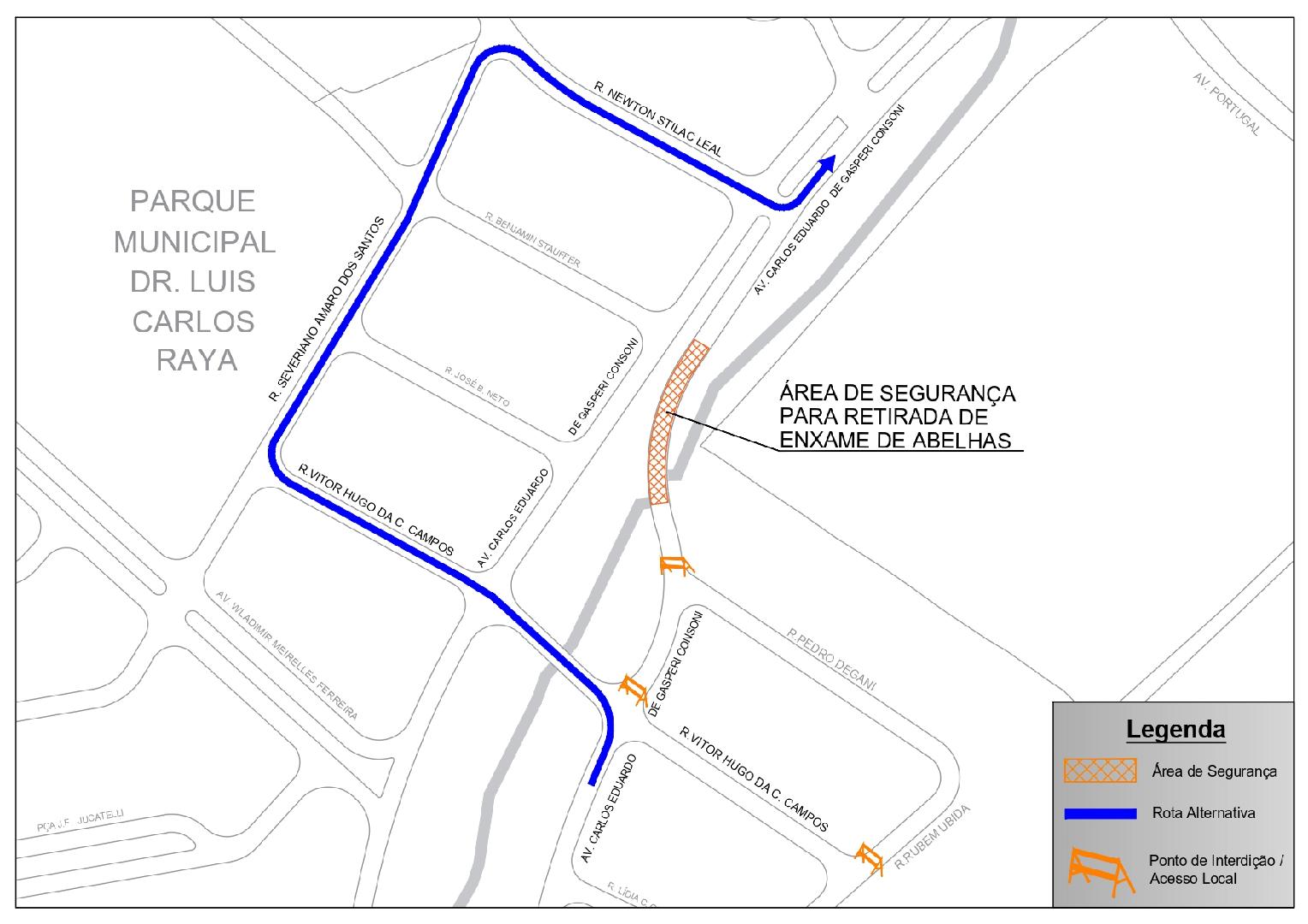 Trecho de via que liga o Botânico à avenida Maurílio Biagi será interditado na noite de terça-feira