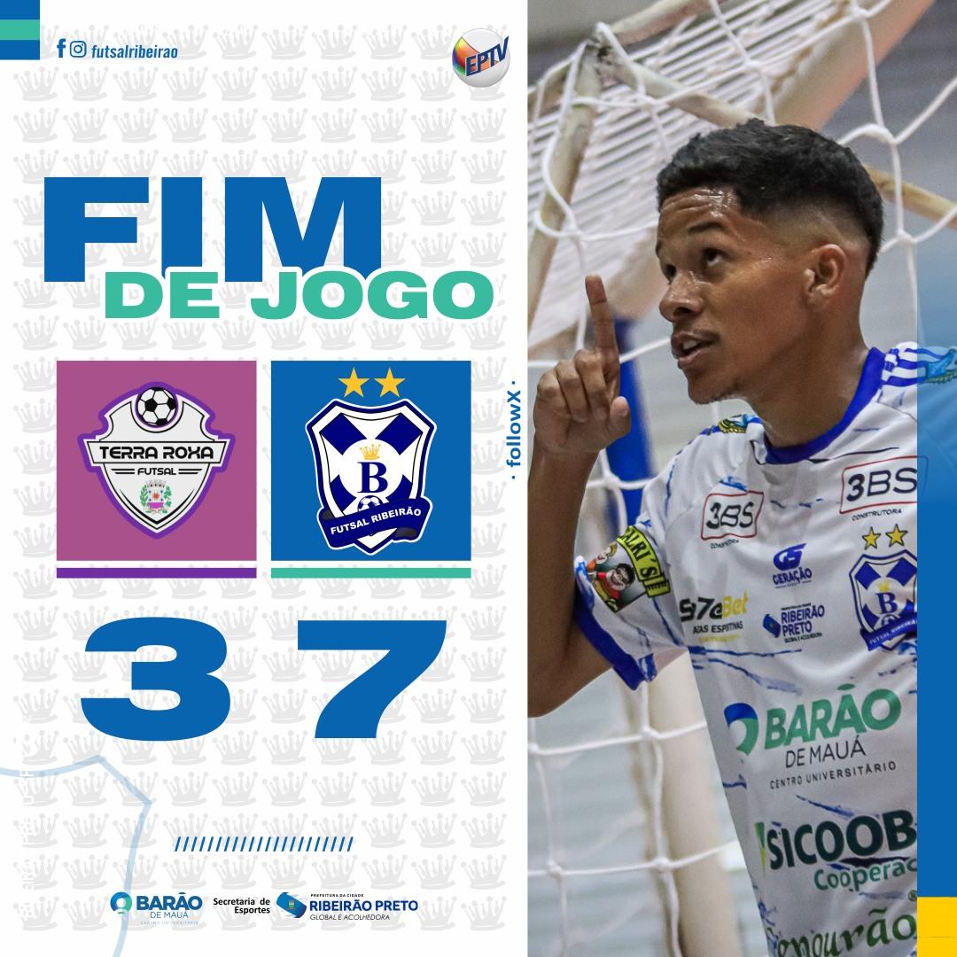 Barão de Mauá/Futsal Ribeirão avança às quartas de final da Taça EPTV com vitória sobre Terra Roxa