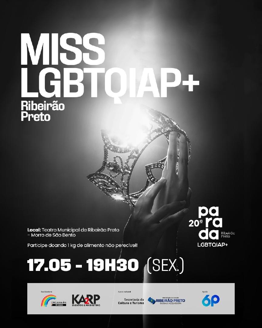 Palco do Teatro Municipal recebe concurso Miss e Mister LGBTQIAP+