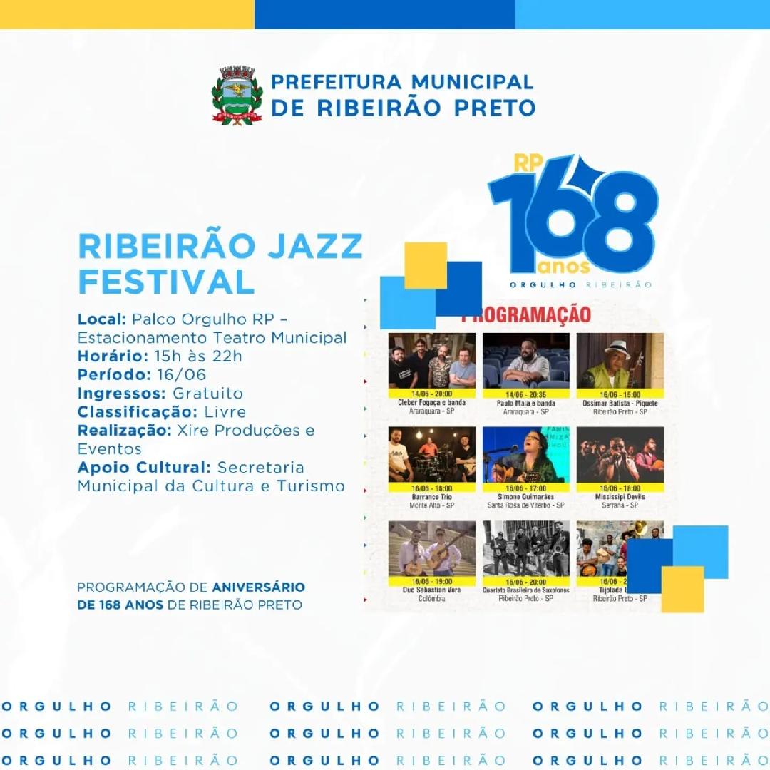 Ribeirão Jazz Festival abre o Palco Orgulho RP nesta sexta-feira, 14