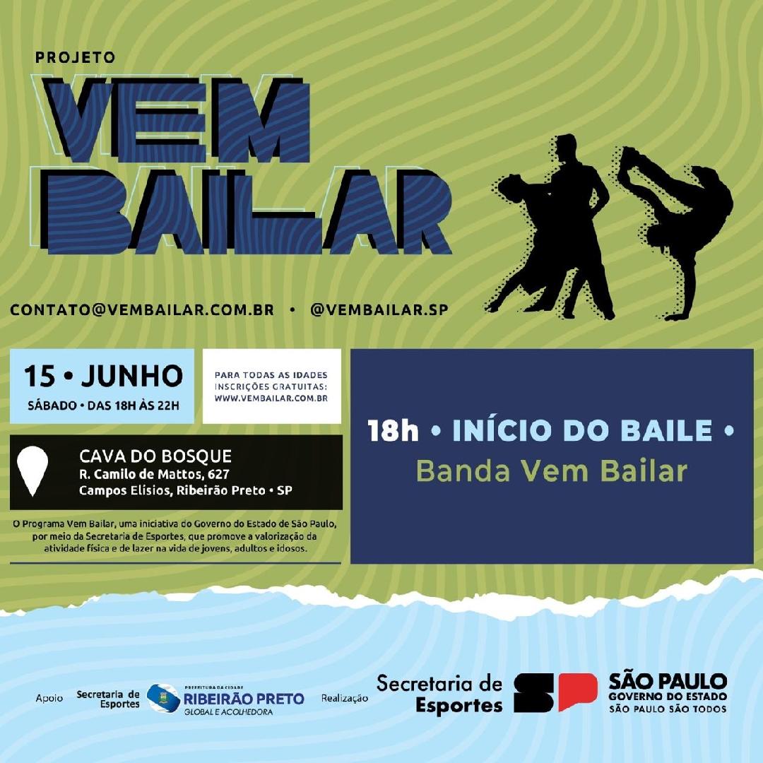 Ribeirão Preto recebe projeto “Vem Bailar” do Governo do Estado de São Paulo