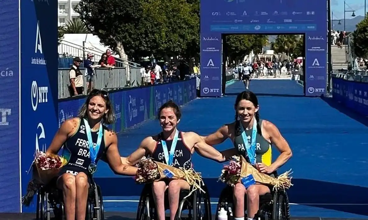 Brasil é prata e bronze no Mundial de triatlo paralímpico na Espanha