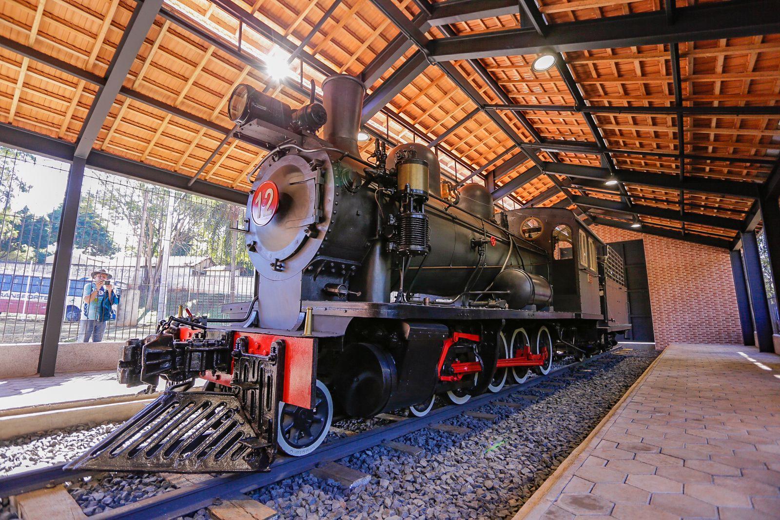 Visitação guiada da locomotiva “Amália nº12” retorna neste sábado