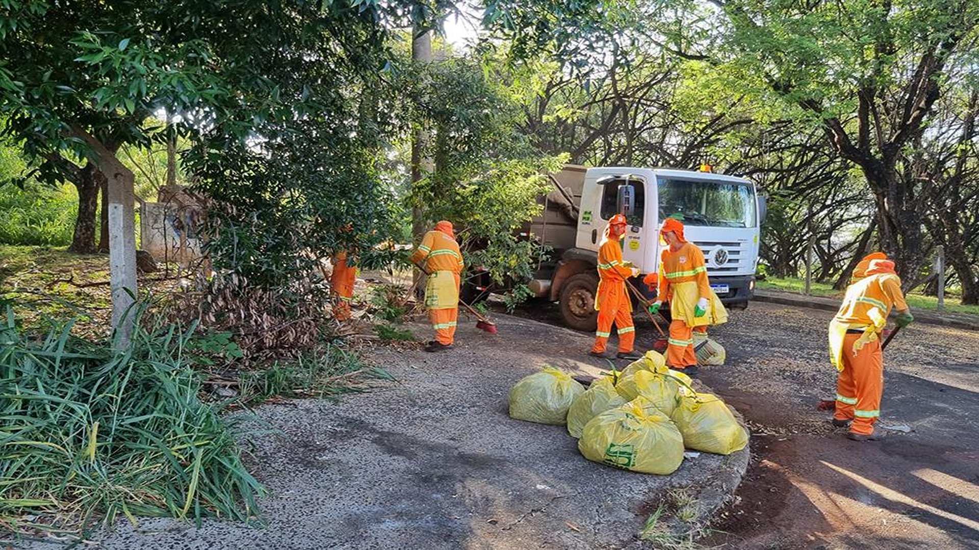 Mutirão de limpeza no Morro do Cipó Cidade da Criança já removeu 60 toneladas de lixo